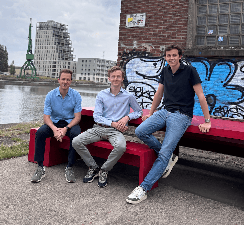 Team photo of Gilles, Gauthier and Fréderic