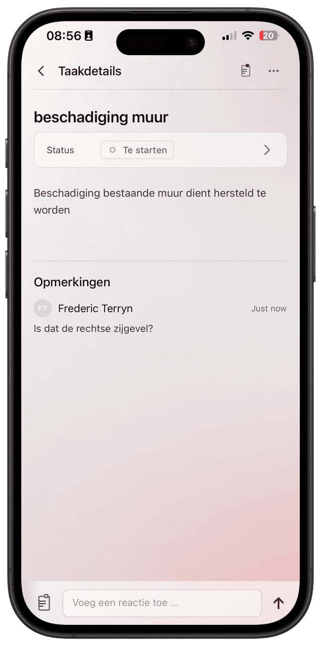 Taken & opvolging